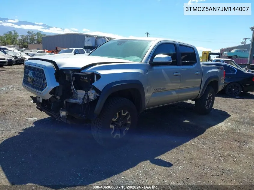 2018 Toyota Tacoma VIN: 3TMCZ5AN7JM144007 Lot: 40696880