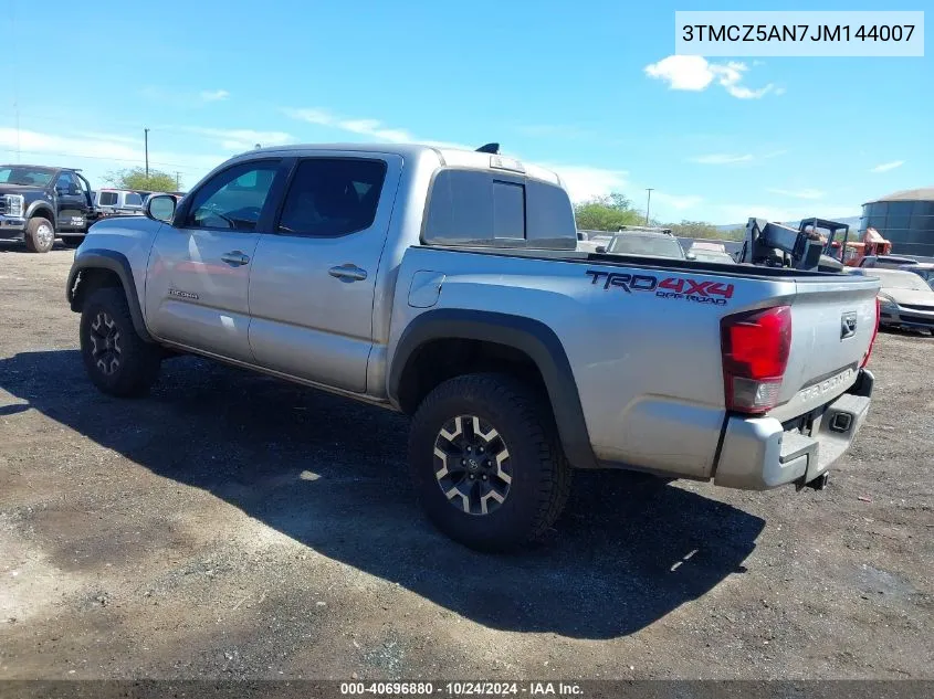 2018 Toyota Tacoma VIN: 3TMCZ5AN7JM144007 Lot: 40696880