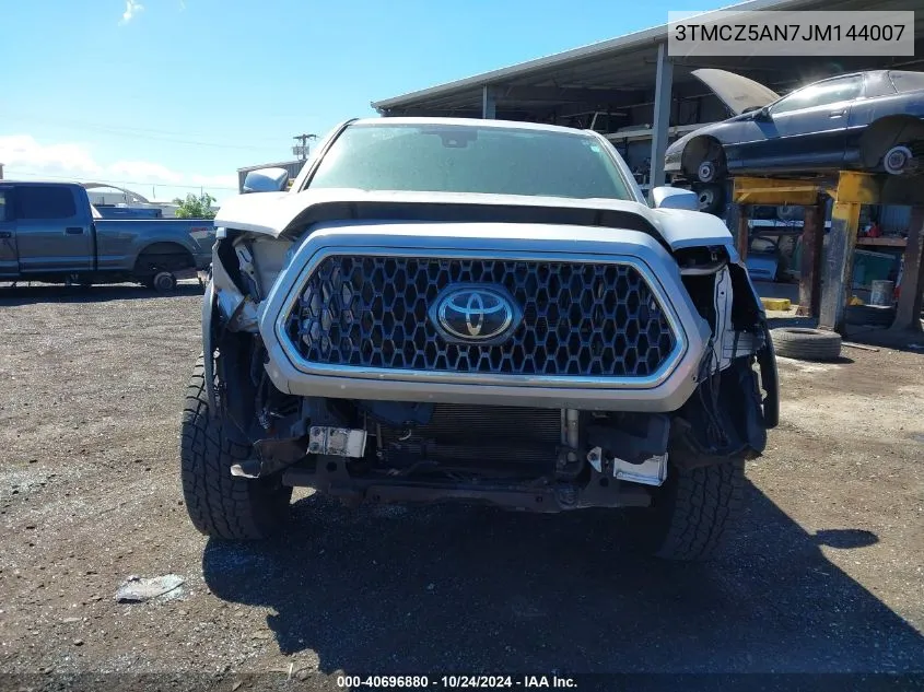 2018 Toyota Tacoma VIN: 3TMCZ5AN7JM144007 Lot: 40696880