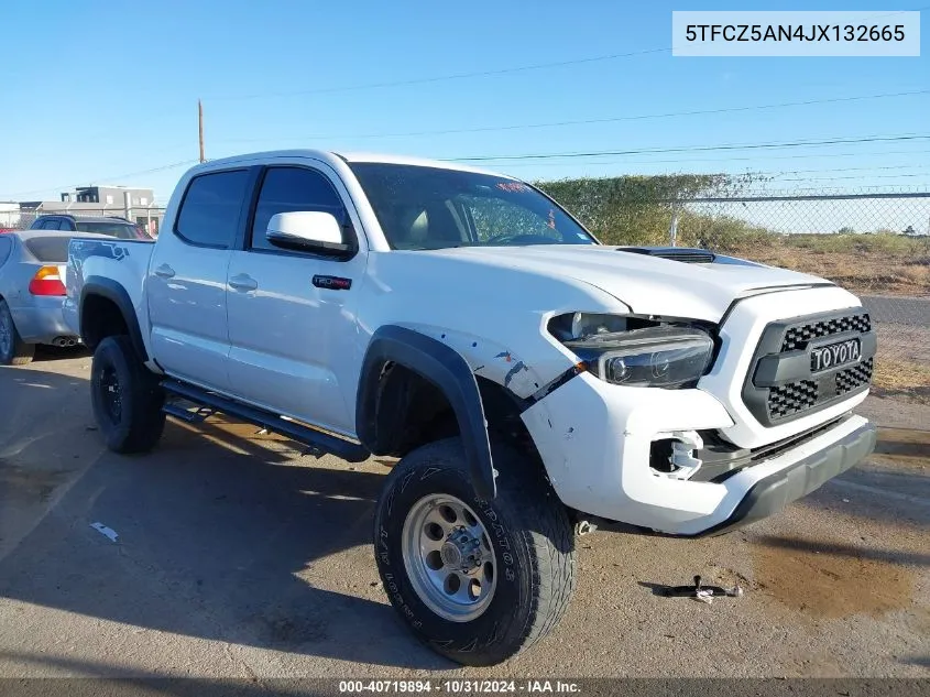 2018 Toyota Tacoma Trd Pro VIN: 5TFCZ5AN4JX132665 Lot: 40719894