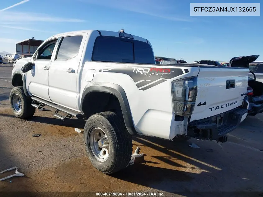 2018 Toyota Tacoma Trd Pro VIN: 5TFCZ5AN4JX132665 Lot: 40719894