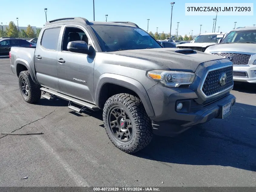 2018 Toyota Tacoma Trd Sport VIN: 3TMCZ5AN1JM172093 Lot: 40723829