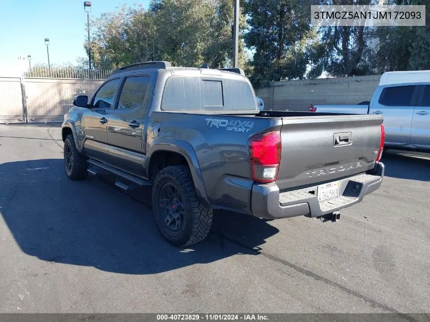 2018 Toyota Tacoma Trd Sport VIN: 3TMCZ5AN1JM172093 Lot: 40723829