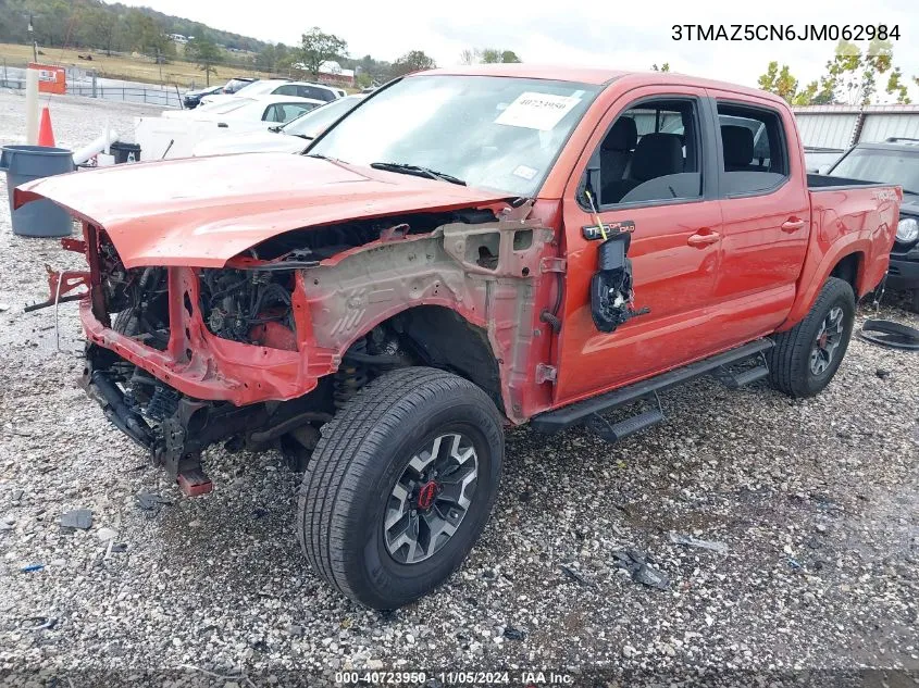 2018 Toyota Tacoma Trd Off Road VIN: 3TMAZ5CN6JM062984 Lot: 40723950