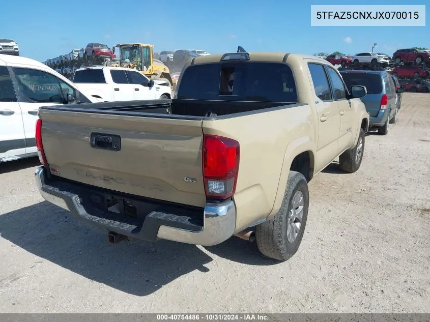 2018 Toyota Tacoma Sr5 V6 VIN: 5TFAZ5CNXJX070015 Lot: 40754486