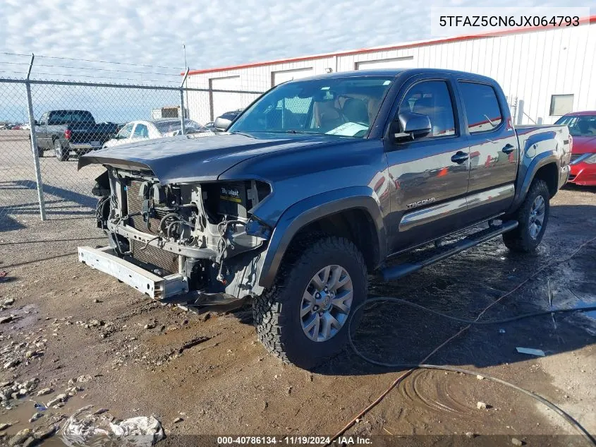 2018 Toyota Tacoma Sr5 V6 VIN: 5TFAZ5CN6JX064793 Lot: 40786134