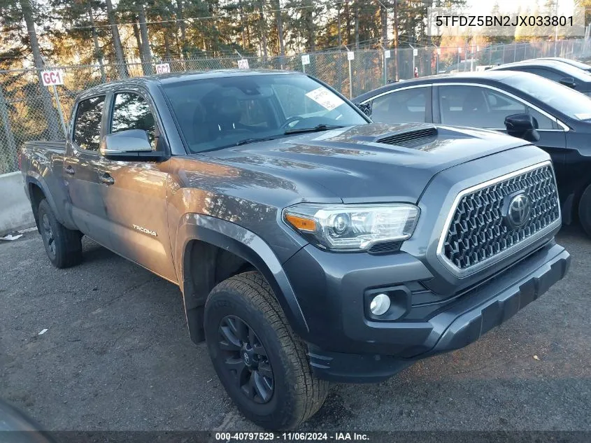 2018 Toyota Tacoma Sr5 VIN: 5TFDZ5BN2JX033801 Lot: 40797529