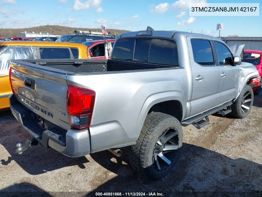 3TMCZ5AN8JM142167 2018 Toyota Tacoma Sr V6