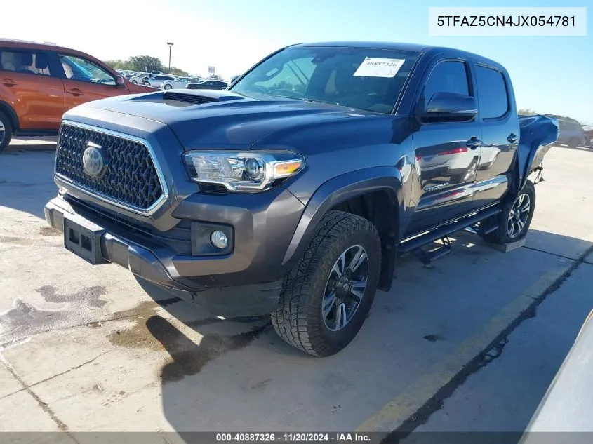 2018 Toyota Tacoma Trd Sport VIN: 5TFAZ5CN4JX054781 Lot: 40887326