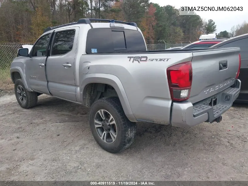 2018 Toyota Tacoma Trd Sport VIN: 3TMAZ5CN0JM062043 Lot: 40911519