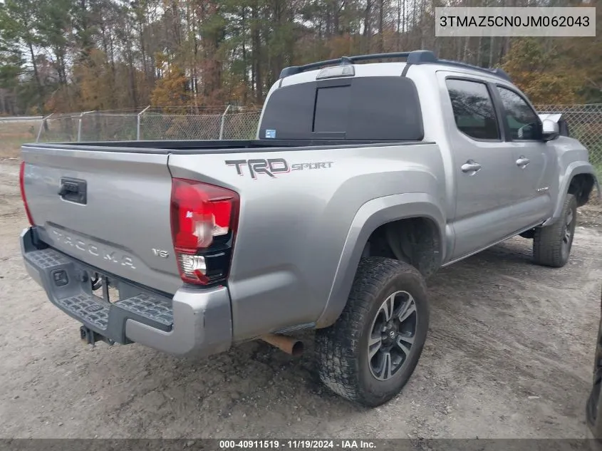 2018 Toyota Tacoma Trd Sport VIN: 3TMAZ5CN0JM062043 Lot: 40911519