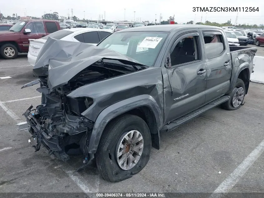 2019 Toyota Tacoma Sr5 V6 VIN: 3TMAZ5CN3KM112564 Lot: 39406374