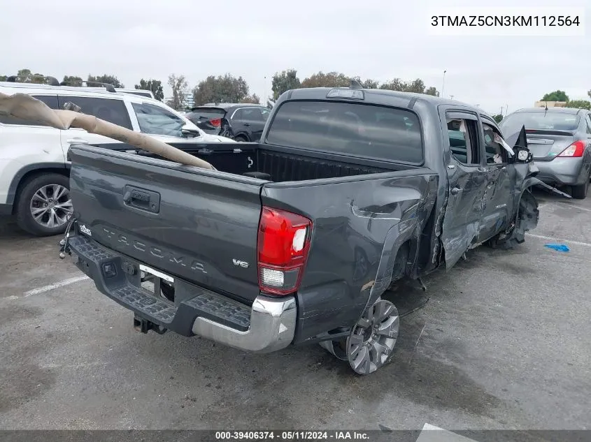 2019 Toyota Tacoma Sr5 V6 VIN: 3TMAZ5CN3KM112564 Lot: 39406374