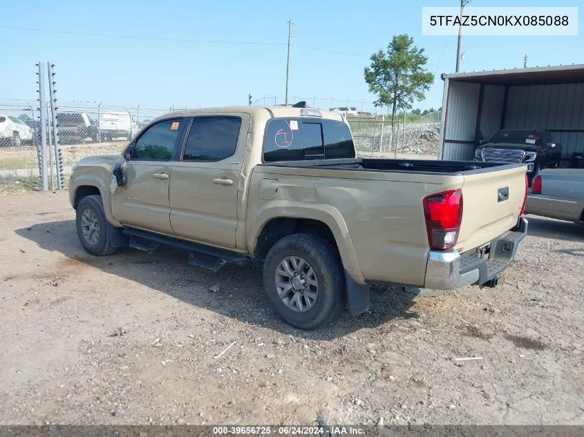 2019 Toyota Tacoma Sr5 V6 VIN: 5TFAZ5CN0KX085088 Lot: 39656725