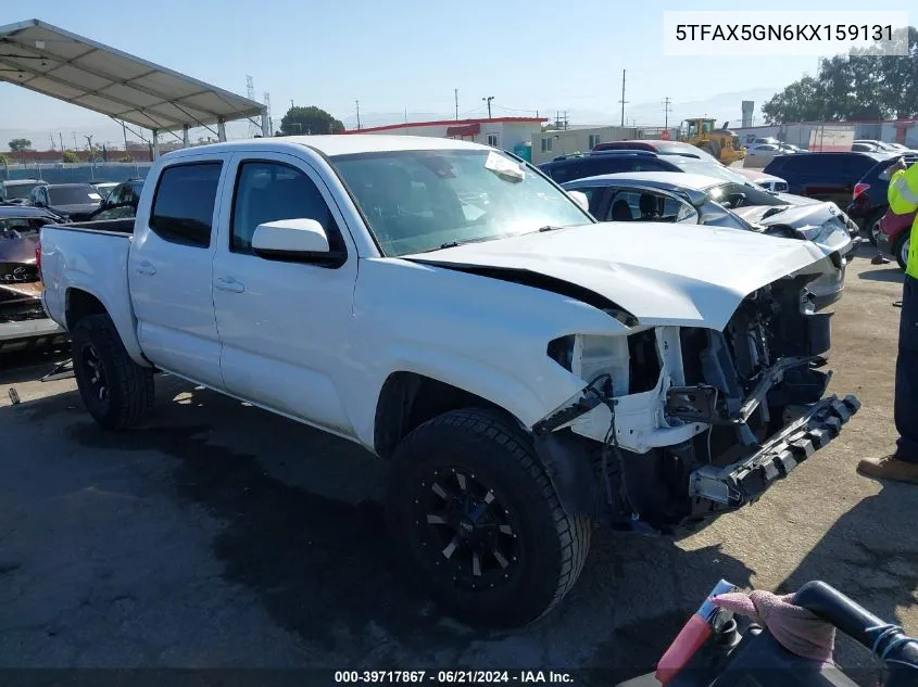 2019 Toyota Tacoma Sr VIN: 5TFAX5GN6KX159131 Lot: 39717867