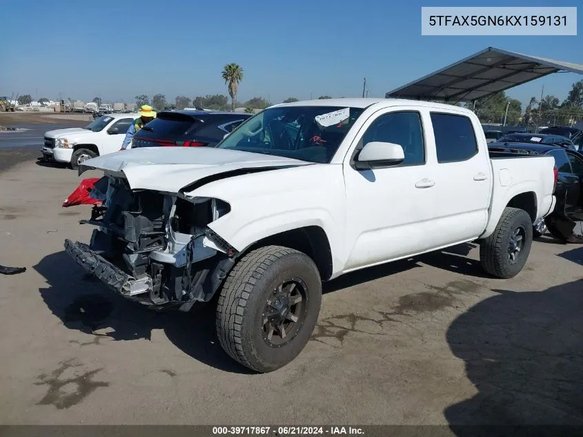 2019 Toyota Tacoma Sr VIN: 5TFAX5GN6KX159131 Lot: 39717867