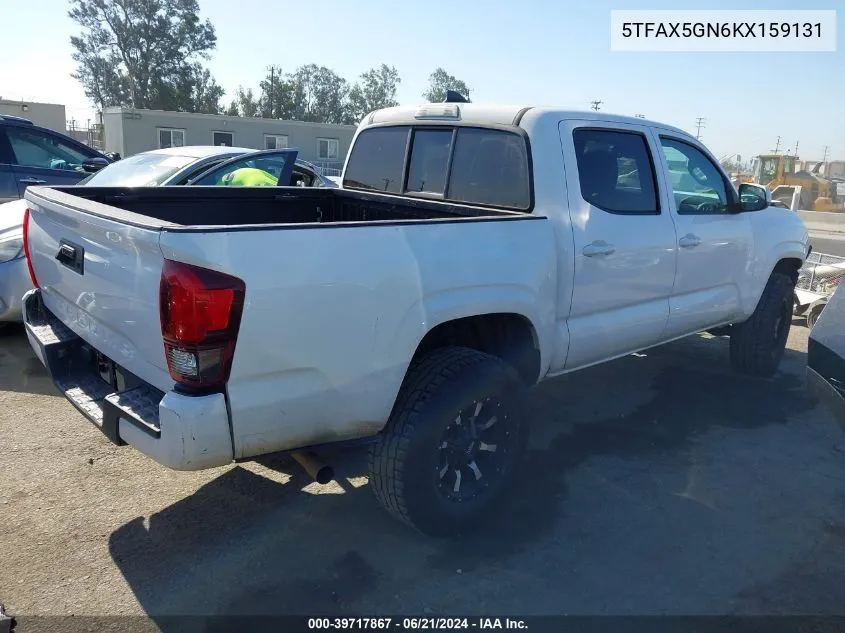 2019 Toyota Tacoma Sr VIN: 5TFAX5GN6KX159131 Lot: 39717867