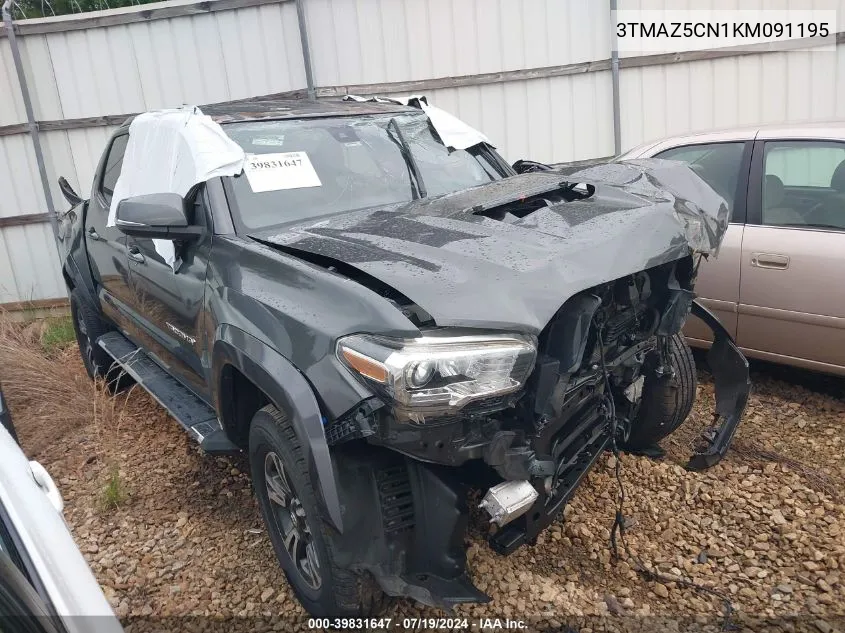 2019 Toyota Tacoma Trd Sport VIN: 3TMAZ5CN1KM091195 Lot: 39831647