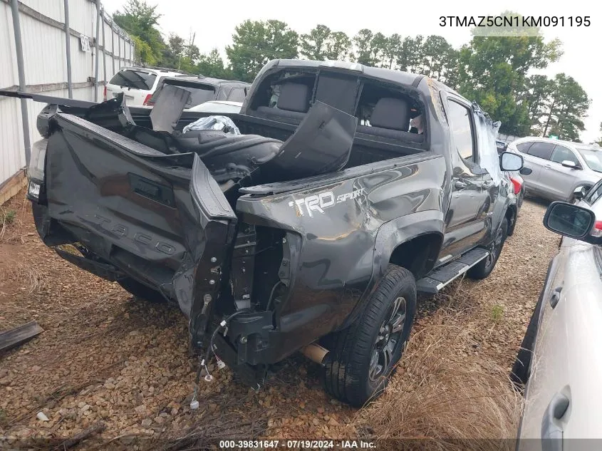 2019 Toyota Tacoma Trd Sport VIN: 3TMAZ5CN1KM091195 Lot: 39831647