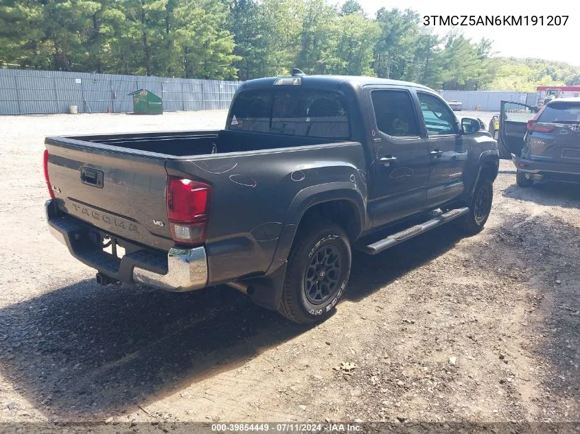 2019 Toyota Tacoma Sr5 V6 VIN: 3TMCZ5AN6KM191207 Lot: 39854449