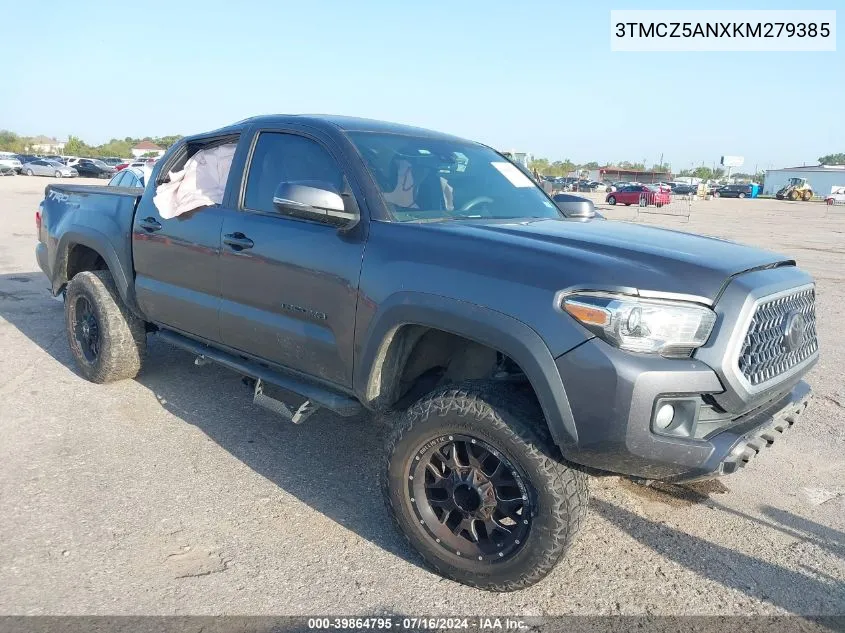 2019 Toyota Tacoma Trd Off Road VIN: 3TMCZ5ANXKM279385 Lot: 39864795