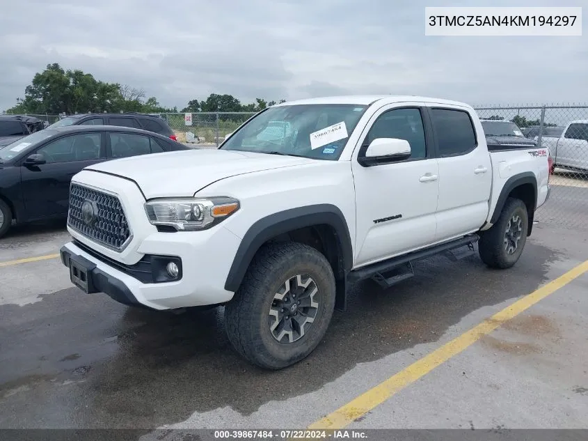 3TMCZ5AN4KM194297 2019 Toyota Tacoma Trd Off Road