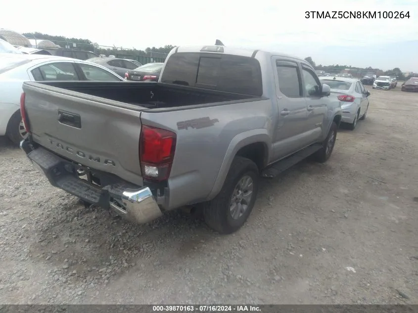 2019 Toyota Tacoma Sr5 V6 VIN: 3TMAZ5CN8KM100264 Lot: 39870163