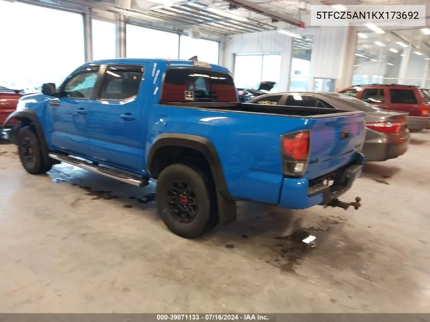 5TFCZ5AN1KX173692 2019 Toyota Tacoma Trd Pro