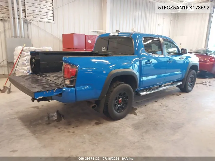 5TFCZ5AN1KX173692 2019 Toyota Tacoma Trd Pro