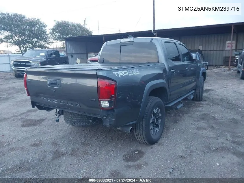 3TMCZ5AN5KM239716 2019 Toyota Tacoma Trd Off Road