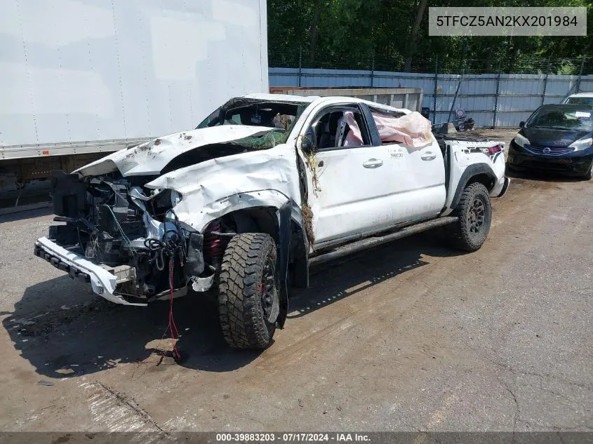 5TFCZ5AN2KX201984 2019 Toyota Tacoma Trd Pro