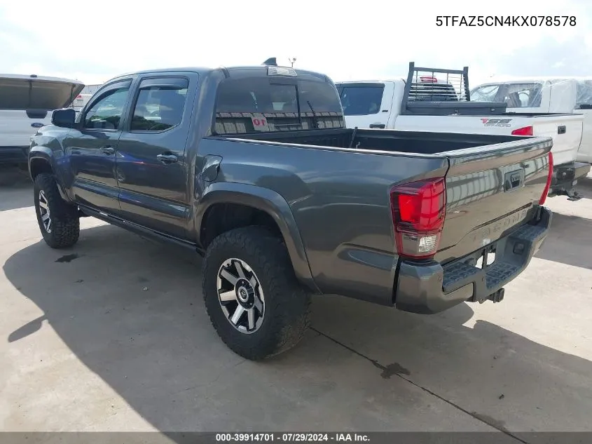 5TFAZ5CN4KX078578 2019 Toyota Tacoma Trd Sport