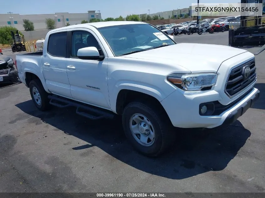 2019 Toyota Tacoma Sr5 VIN: 5TFAX5GN9KX154456 Lot: 39961190