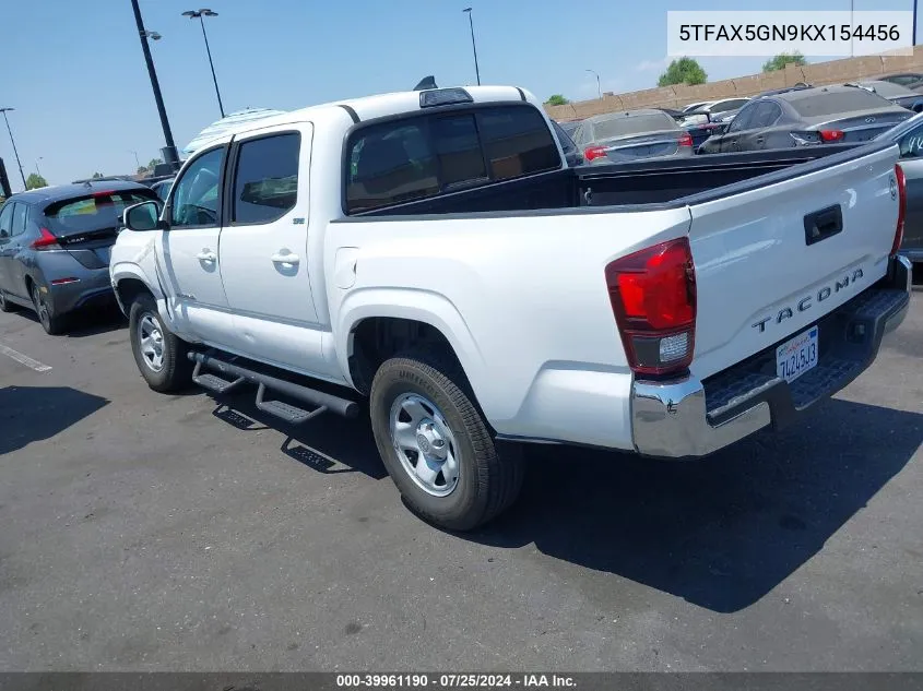 2019 Toyota Tacoma Sr5 VIN: 5TFAX5GN9KX154456 Lot: 39961190