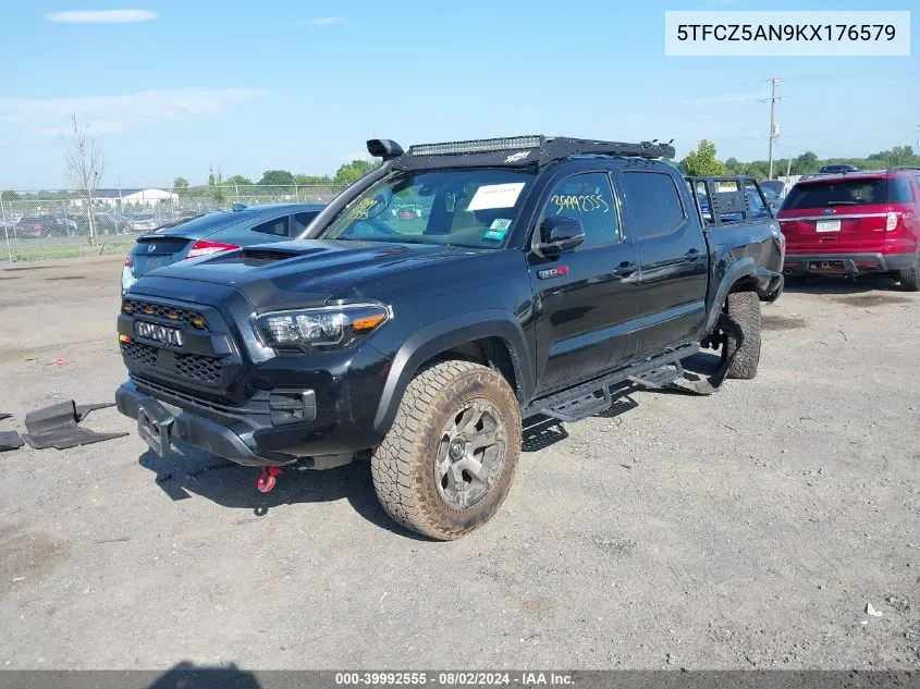 2019 Toyota Tacoma Trd Pro VIN: 5TFCZ5AN9KX176579 Lot: 39992555