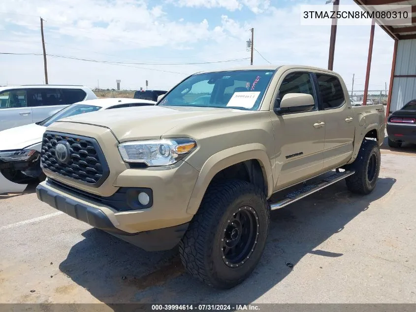 2019 Toyota Tacoma Sr5 V6 VIN: 3TMAZ5CN8KM080310 Lot: 39994614