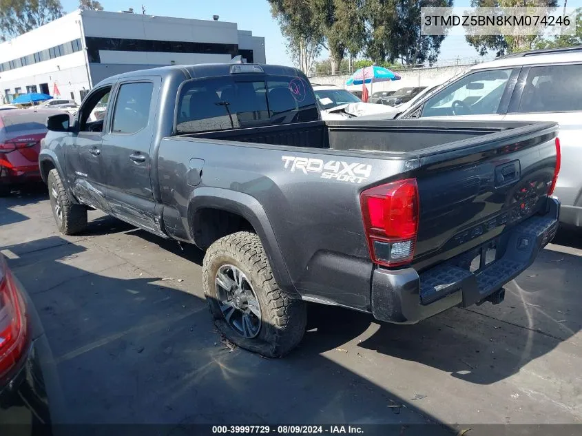 2019 Toyota Tacoma Trd Sport VIN: 3TMDZ5BN8KM074246 Lot: 39997729