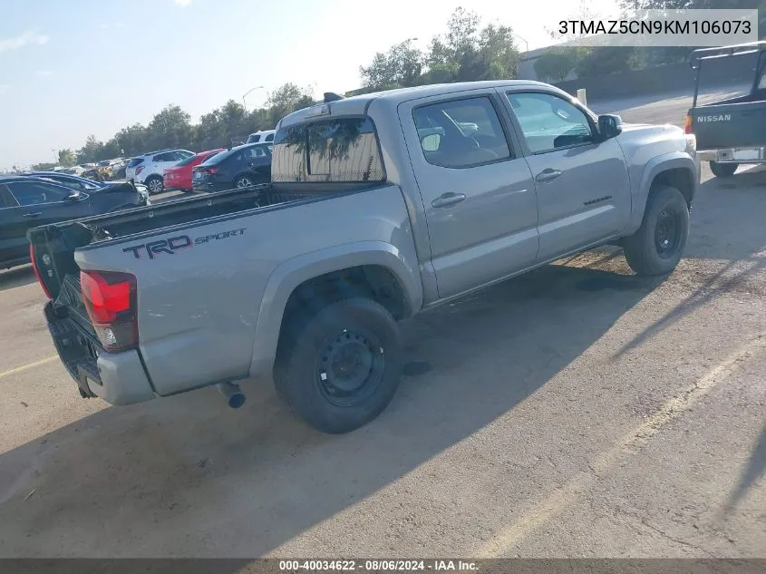 3TMAZ5CN9KM106073 2019 Toyota Tacoma Trd Sport