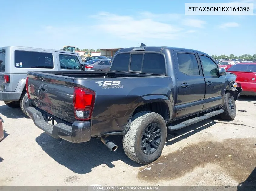 2019 Toyota Tacoma Sr VIN: 5TFAX5GN1KX164396 Lot: 40087905