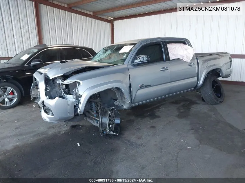 2019 Toyota Tacoma Double Cab/Sr5/Trd Sport/ VIN: 3TMAZ5CN2KM081078 Lot: 40091796