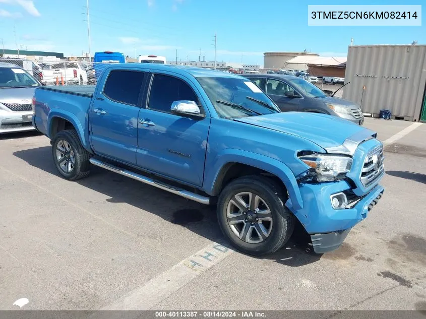 2019 Toyota Tacoma Limited VIN: 3TMEZ5CN6KM082414 Lot: 40113387