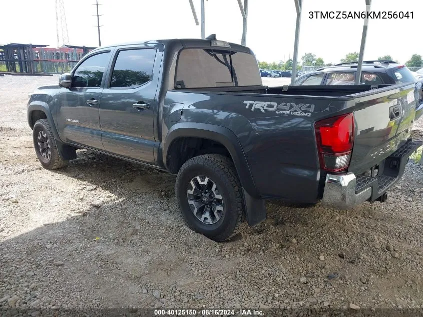 2019 Toyota Tacoma Trd Off Road VIN: 3TMCZ5AN6KM256041 Lot: 40125150