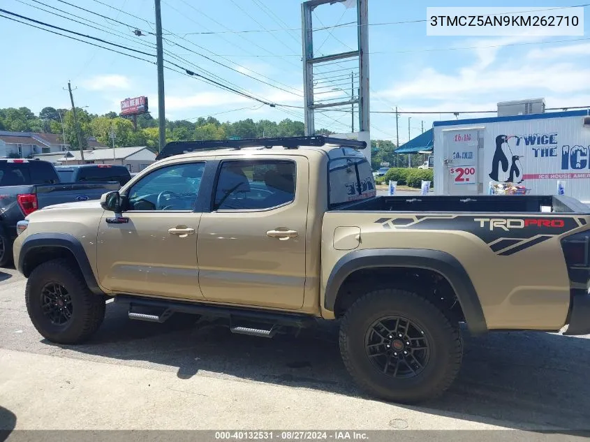 2019 Toyota Tacoma Trd Off Road VIN: 3TMCZ5AN9KM262710 Lot: 40132531