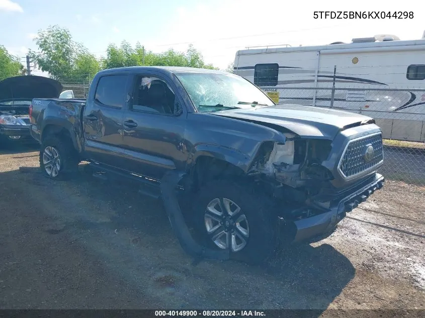 5TFDZ5BN6KX044298 2019 Toyota Tacoma Double Cab/Sr5/Trd Sport/Trd Off Road