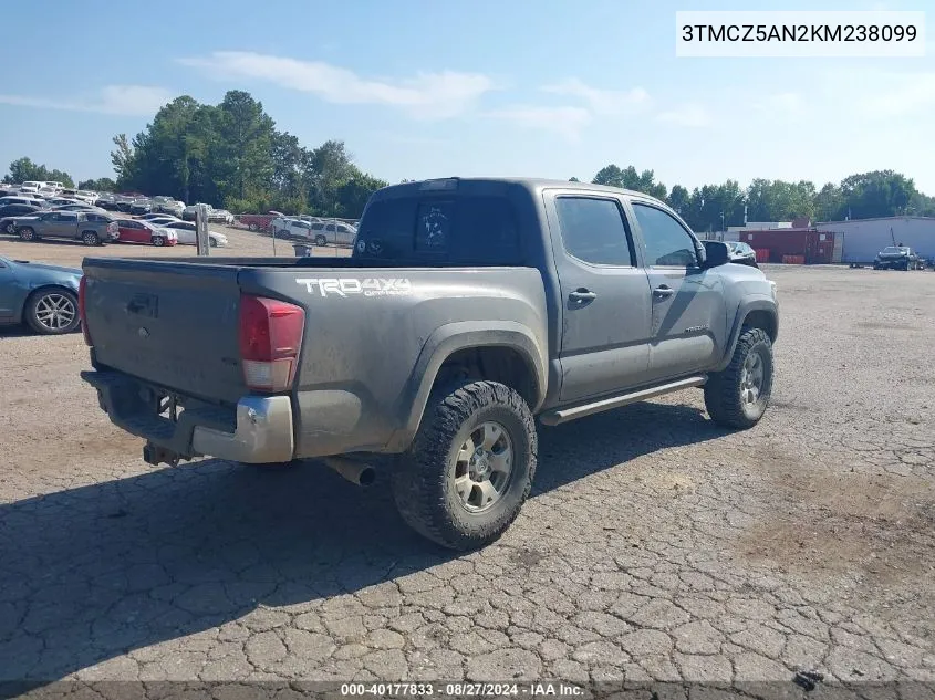 3TMCZ5AN2KM238099 2019 Toyota Tacoma Trd Off Road