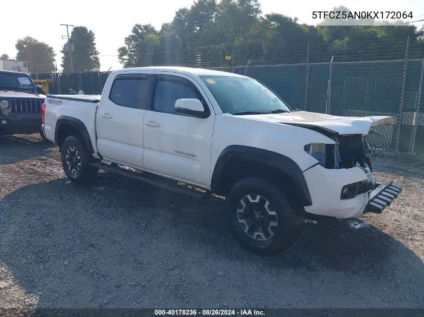 5TFCZ5AN0KX172064 2019 Toyota Tacoma Trd Off Road