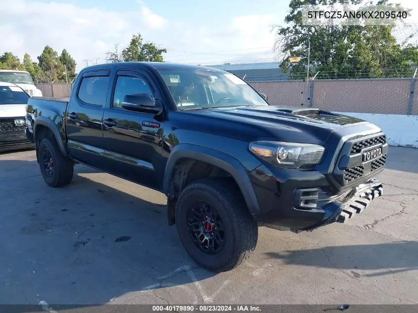 5TFCZ5AN6KX209540 2019 Toyota Tacoma Trd Pro