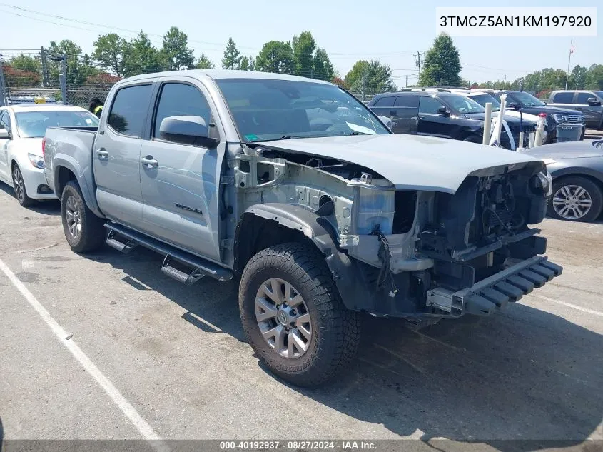 2019 Toyota Tacoma Sr5 V6 VIN: 3TMCZ5AN1KM197920 Lot: 40192937