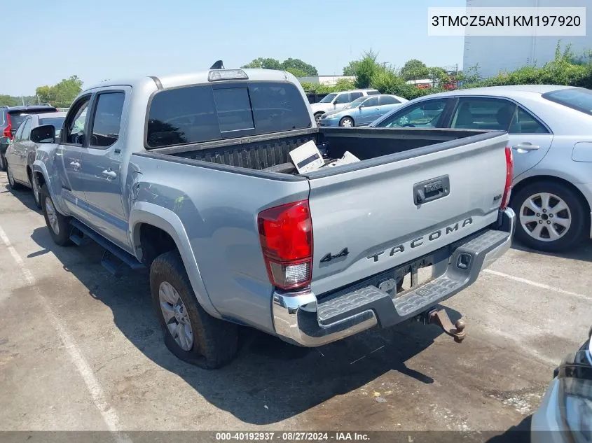 2019 Toyota Tacoma Sr5 V6 VIN: 3TMCZ5AN1KM197920 Lot: 40192937