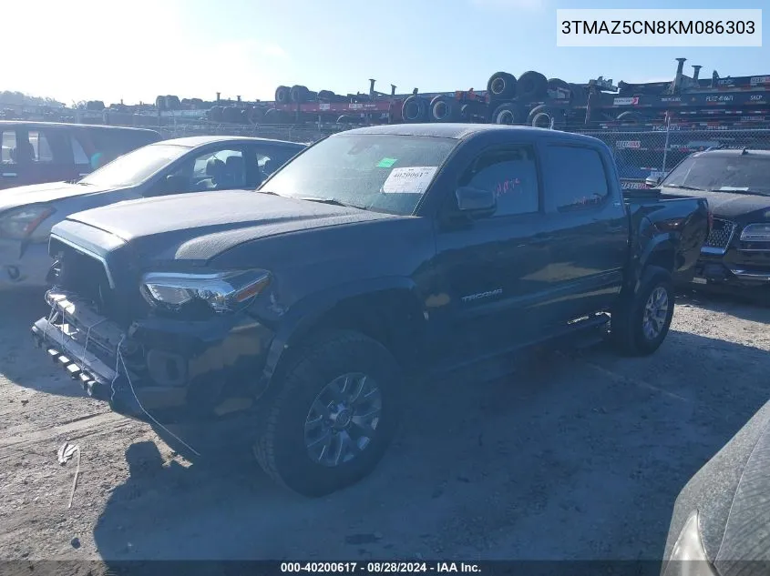 2019 Toyota Tacoma Sr5 V6 VIN: 3TMAZ5CN8KM086303 Lot: 40200617